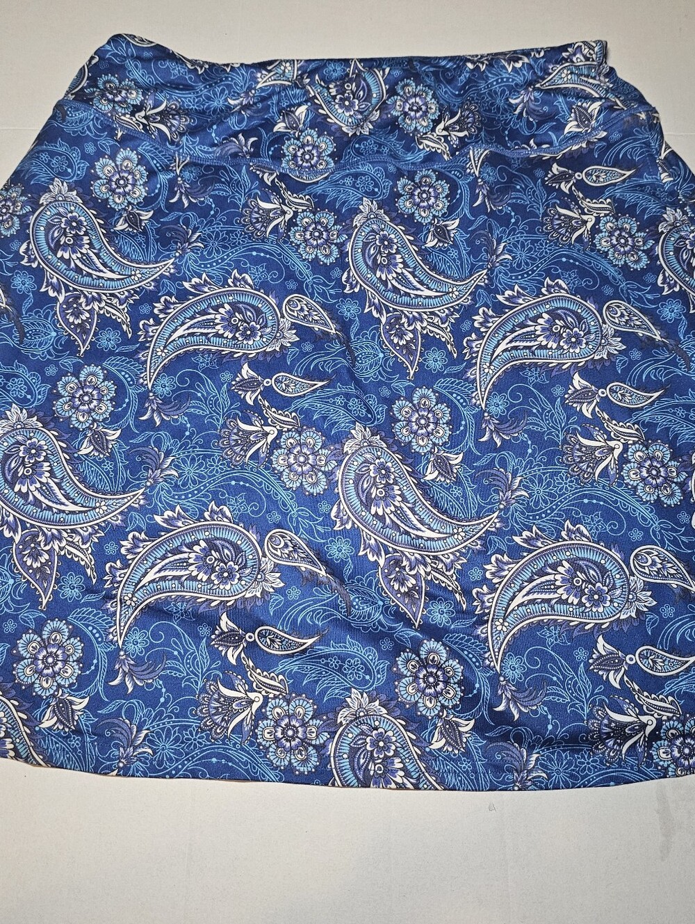 Koralhy Women's Skort Size XL Pickleball Tennis Skirt Shorts Blue Paisley